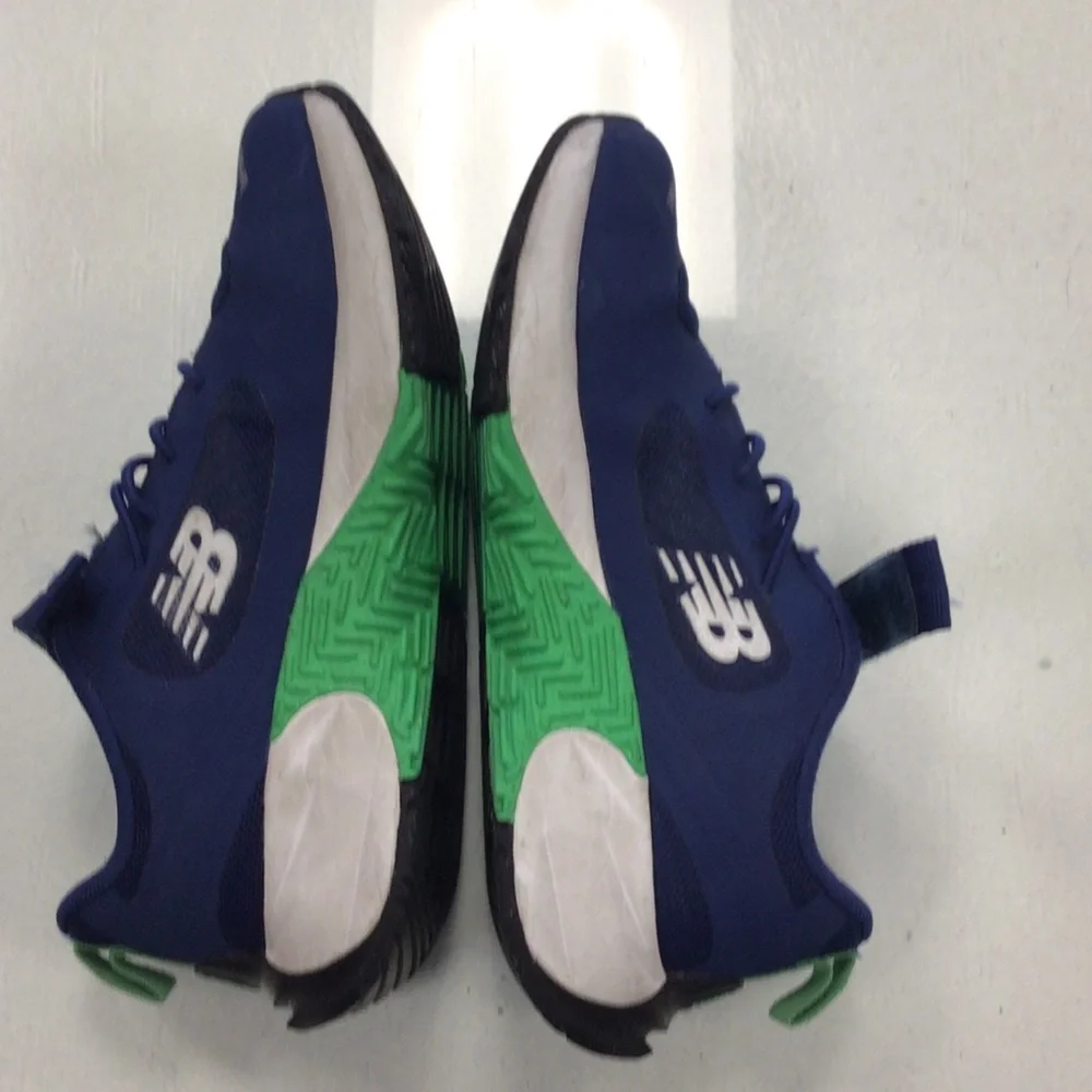 New Balance Kids Blue and Green Hook-and-Loop Sneakers
